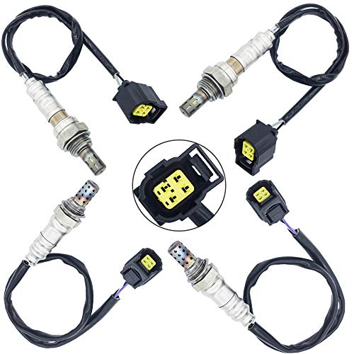 higherbro 4PCS Oxygen Sensor 1 & 2 for 2007 2008 2009 Jeep Wrangler 3.8L Upstream + Downstream - Image 1