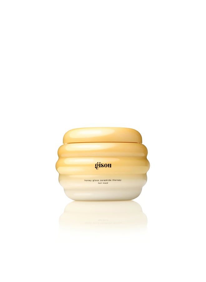 Gisou Honey Gloss Ceramide Therapy Hair Mask, Deep Hydration & Repair, Mirsalehi Honey, Ceramides & Hyaluronic Acid, 4x Stronger Hair & +85% Shine, Suitable for All Hair Types - Image 1