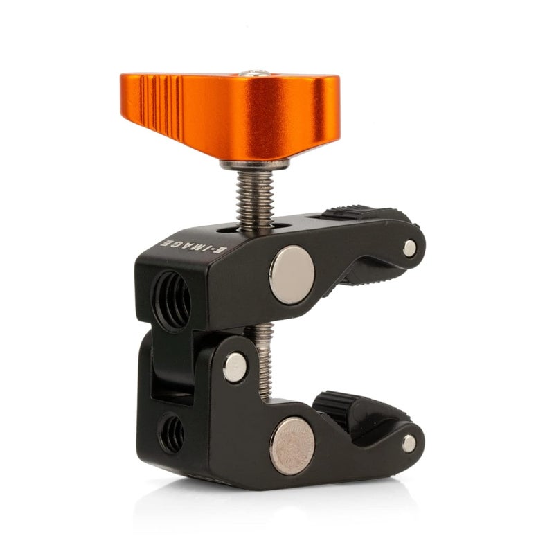 E-IMAGE EI-A52K 2.8'' Mini Friction Arm with EI-A05S Super Clamp | with 1/4''-20 Thread 180° Adjustable Arm | for DSLR/Camera Rig/Tripod/Photography Studio | Payload 1.5kg, Black - Image 4