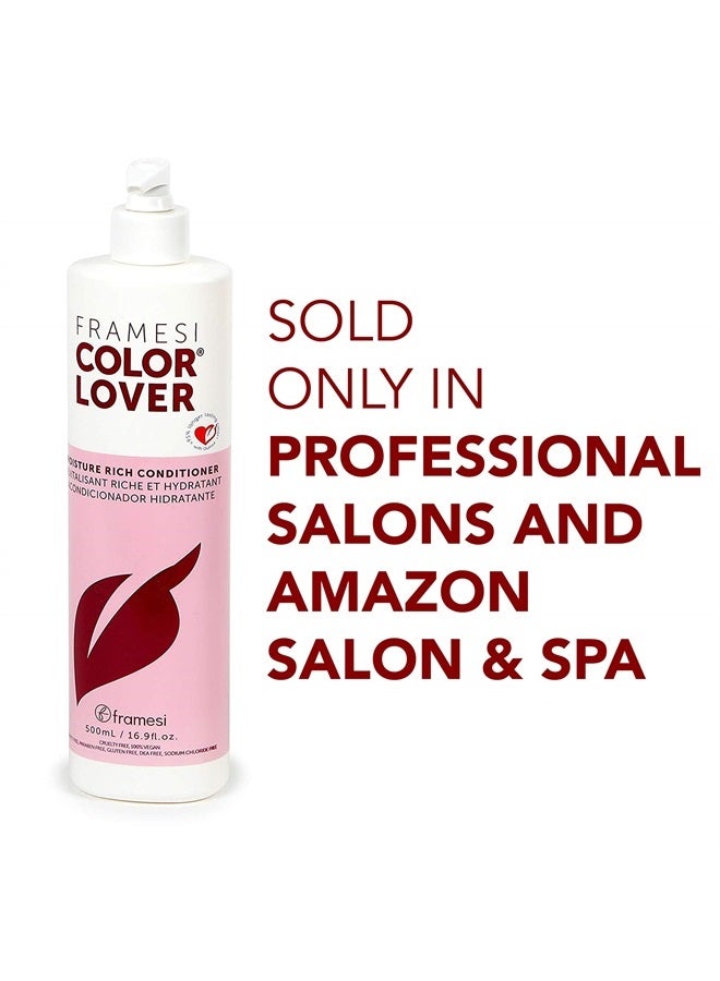 Framesi Color Lover Moisture Rich Conditioner, 16.9 fl oz, Sulfate Free Conditioner with Coconut Oil and Quinoa, Color Treated Hair - Image 5