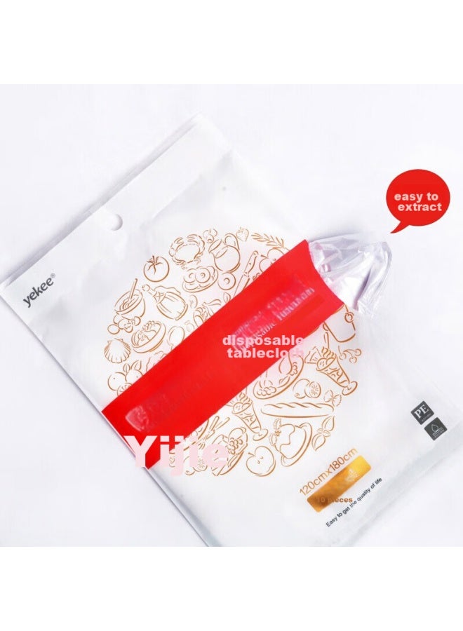 Yekee Disposable Tablecloths, 50-pack For Dining Tables And Camping, 120cm X 180cm, Jd-7071 - Image 4