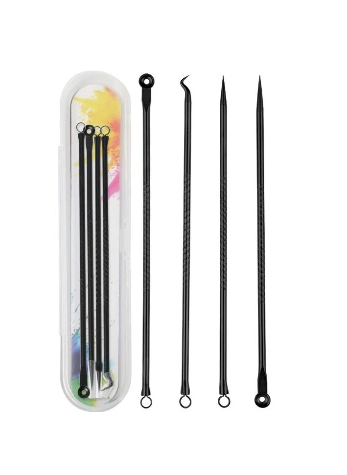 AROAQ Blackhead Removal Tools  Stainless Steel Blackhead And Acne Blemish Remover Tools (Black) 