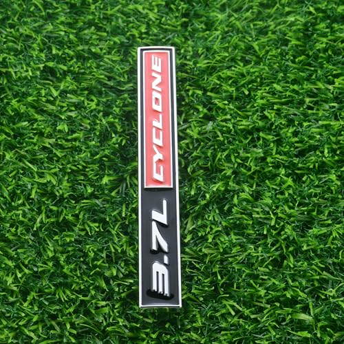 EmbRoom 2Pack 3.7L Cyclone Emblems 3D Badge Nameplate Letter Sticker Decal Fit for 2011-2020 Mustang V6 3.7L Cyclone (Red) - Image 3