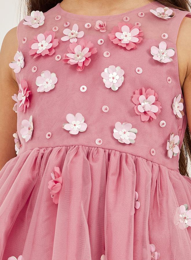 Styli Floral Tulle Dress  - Image 3