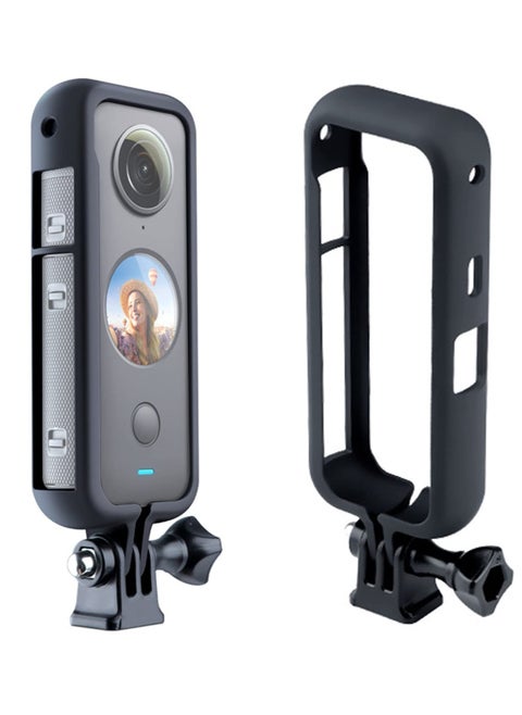 Protective Case for Insta360 One X2 Frame Panoramic Camera Cage Frame Housing Case Action Camera Compatible with Insta360 X2 Rubber Protective Frame