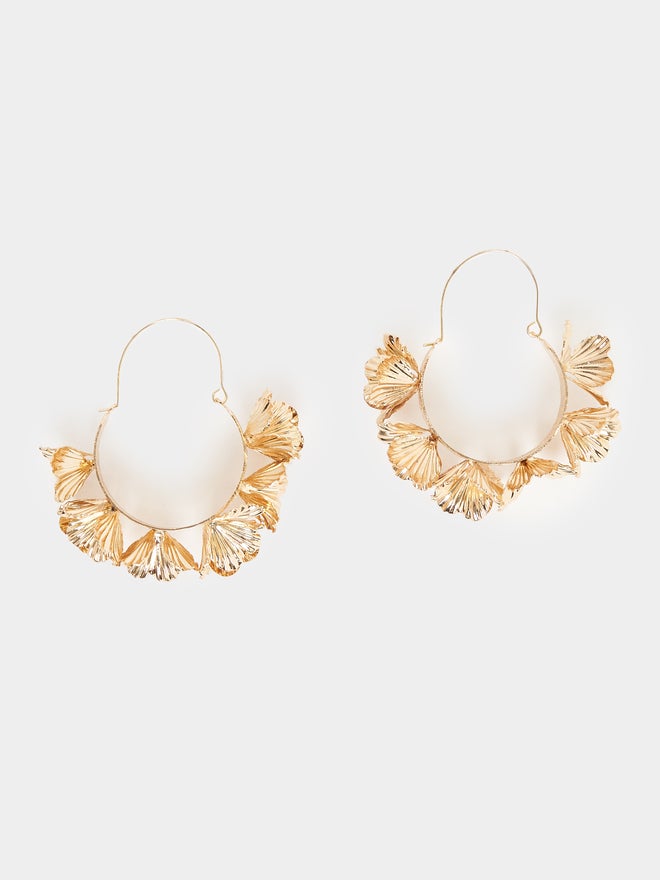 Styli Styli Textured Floral Earrings  - Image 1