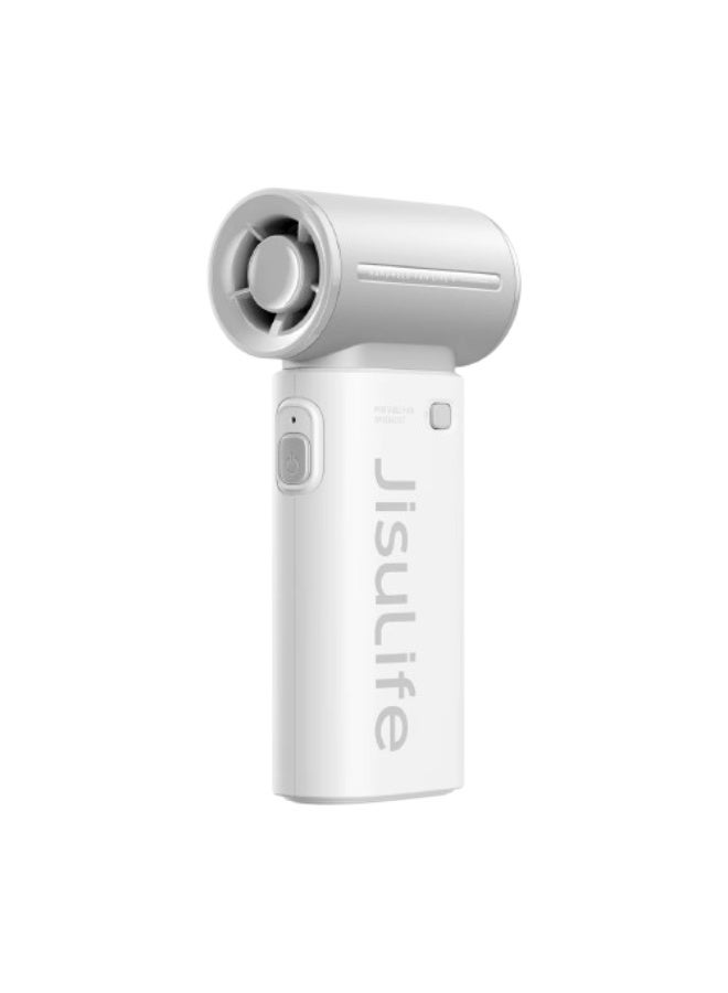 جيسيو لايف مروحة يد جيسولايف Life9، بطارية 3600 مللي أمبير/ساعة، 5 سرعات - أبيض - Image 1