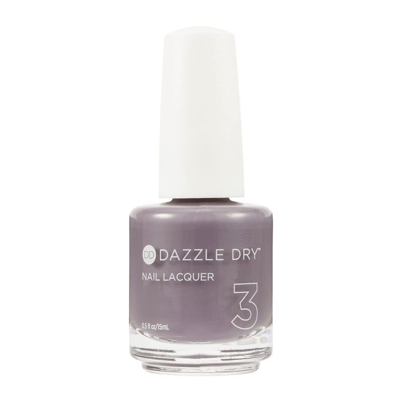 Dazzle Dry Nail Lacquer (Step 3) - Anticipation - An opaque dark slate gray with purple undertones. Full coverage cream. (0.5 fl oz) - Image 1