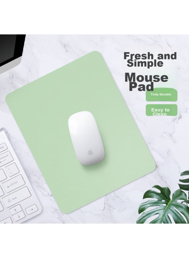 Diyi Workshop Diyigongfang Rectangular Mouse Pad, Solid Color Simple Small Size, Instagram Style Laptop Pad, Mouse Leather Pad, Waterproof And Dirt-resistant, Office Fresh Style For Girls And Boys, Ultra-thin Gaming Mouse Pad - Image 5