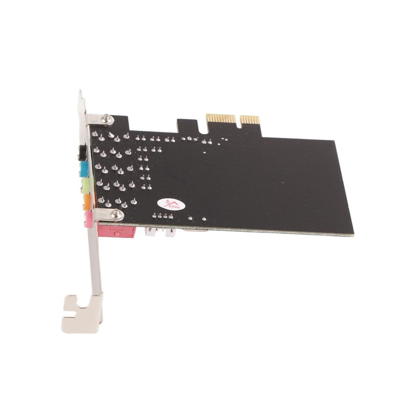 بطاقة صوت داخلية 6 قنوات PCIE للمسرح المنزلي وأجهزة الكمبيوتر المخصصة للألعاب مع قرص السواقات باللون الأسود - Image 4