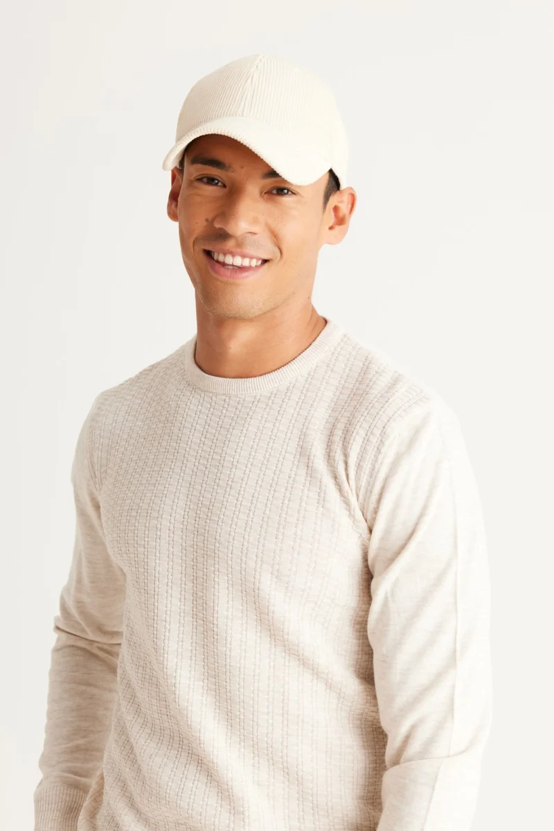 اي سي اند كو / التين يلدز كلاسيكس Men's A.taş Anti-pilling Non-pilling Standard Fit Front Jacquard Knitwear Sweater