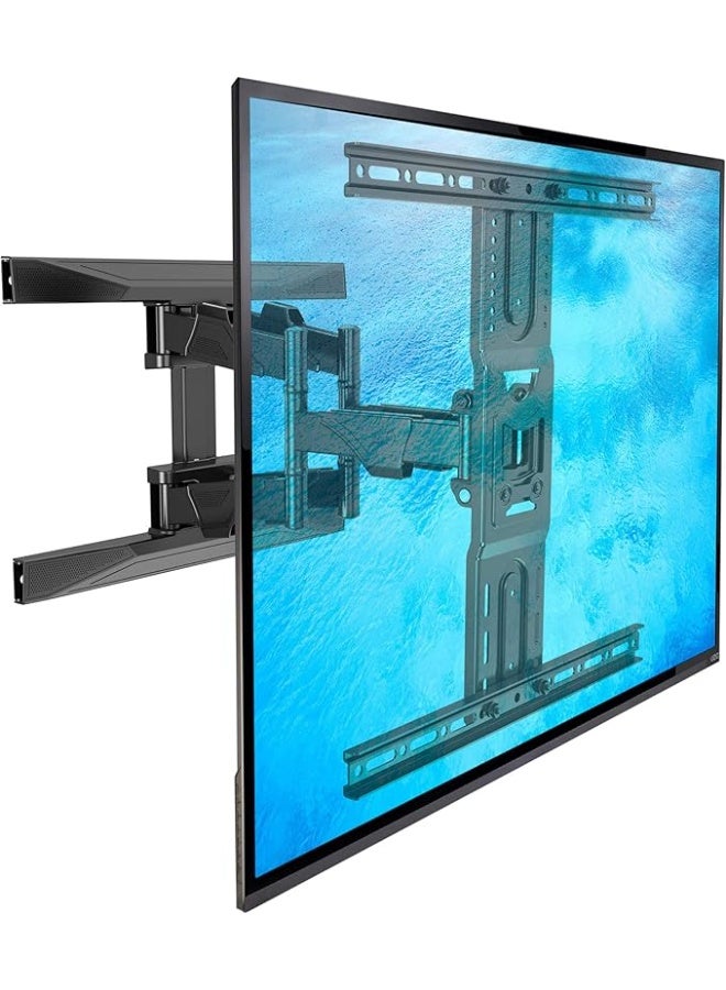 Heavy Duty Full-Motion TV Wall Mount for 40-80 Inch LED LCD Screens TV Mount with VESA Max 600 x 400 mm, up to 45.5 kg, TV Certificate Black - Image 4