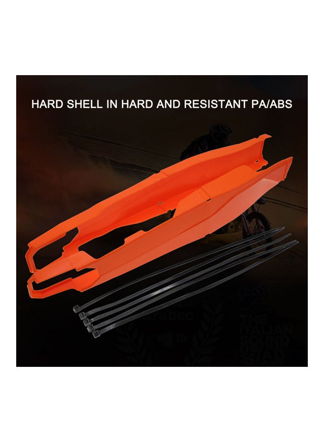 NIBEMINENT Motorcycle Swingarm Guard Swing Arm Protector Orange - Image 3