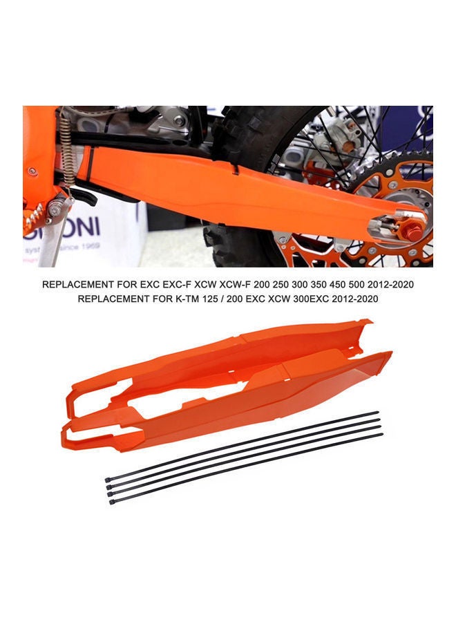 NIBEMINENT Motorcycle Swingarm Guard Swing Arm Protector Orange - Image 4