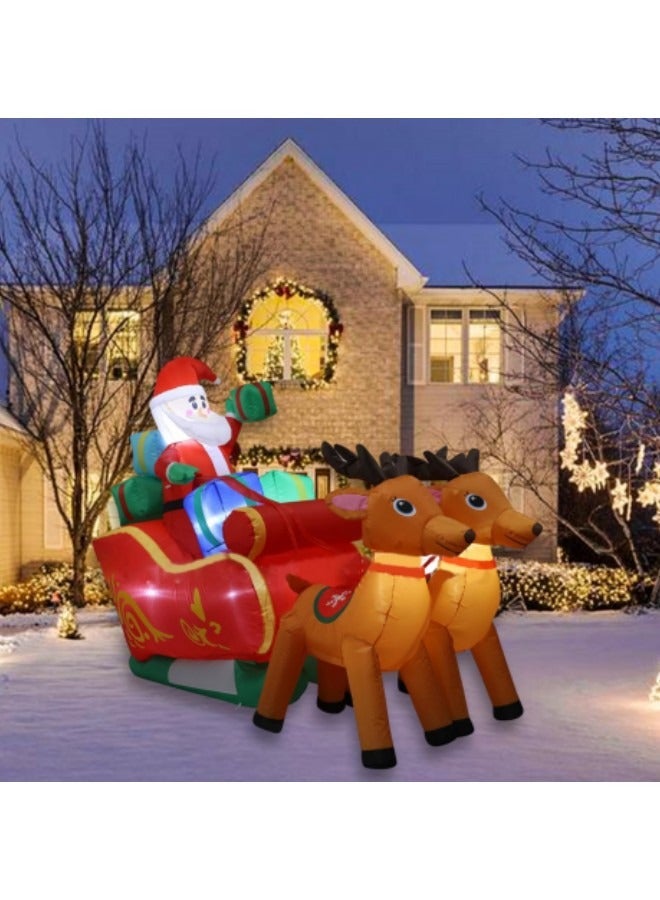 GGEROU Inflatable Outdoor Decorations, 2.2M/7.2FT Luminous Inflatable Ornaments with LED Lights Built-in - Image 1