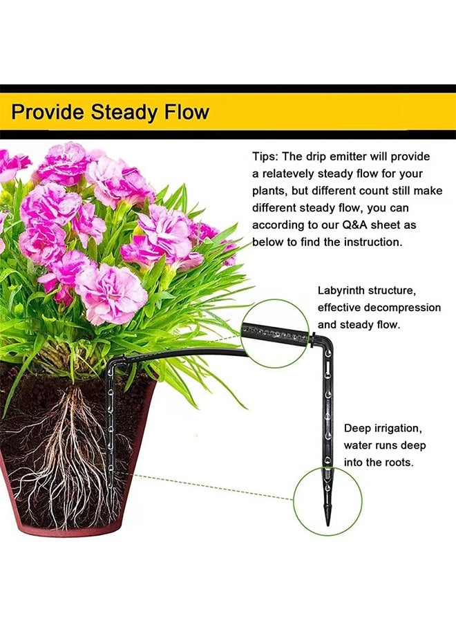 Solar Auto Drip Irrigation Kit System, Solar Powered Plants Watering System, Self Watering Devices Supported 15Pots with 6Timing Modes, Irrigation System for Indoor and Outdoor,Balcony Patio & Garden