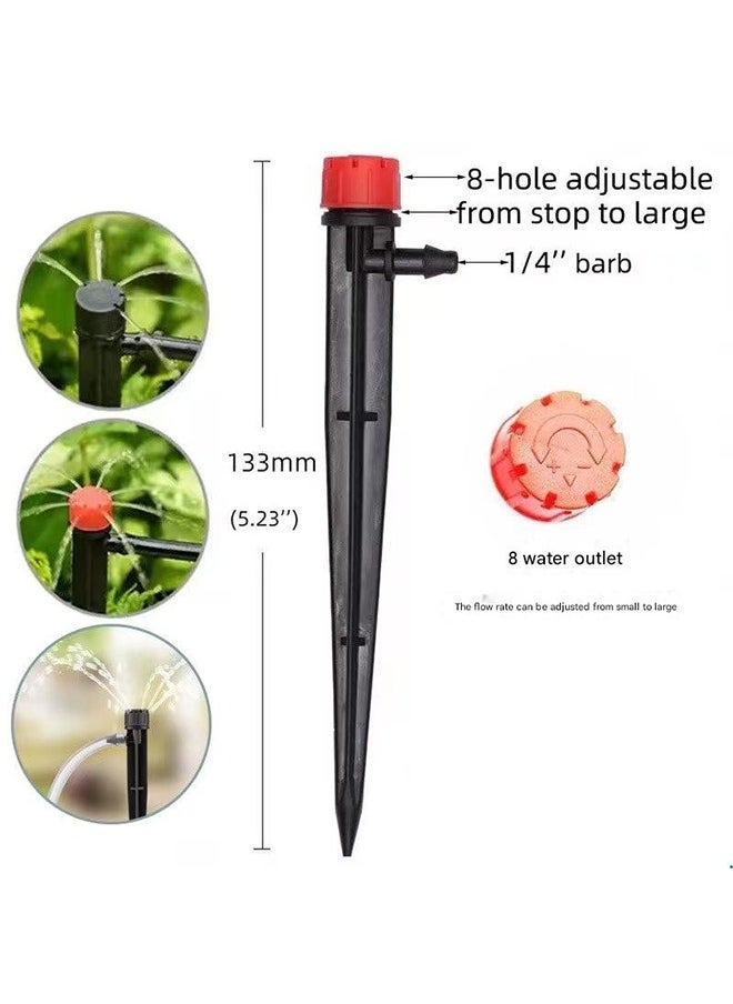 Solar Auto Drip Irrigation Kit System, Solar Powered Plants Watering System, Self Watering Devices Supported 15Pots with 6Timing Modes, Irrigation System for Indoor and Outdoor,Balcony Patio & Garden