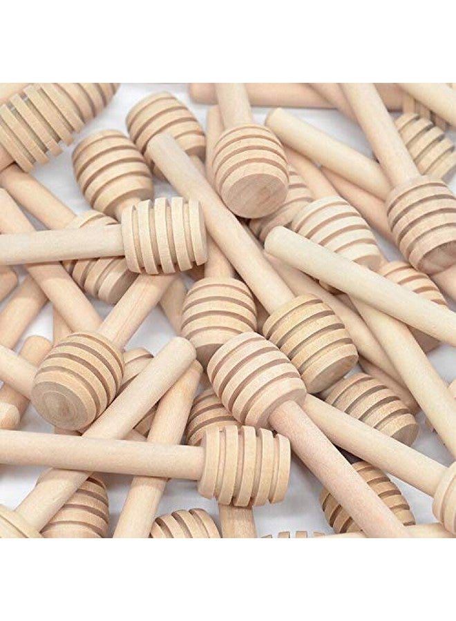 BNK 100Pcs 3 Inch Wood Honey Dipper Sticks with Natural Jute Twine & Kraft Paper Tags for Honey Jar Dispense Drizzle Honey Wedding Party Family by BNK  - Image 3
