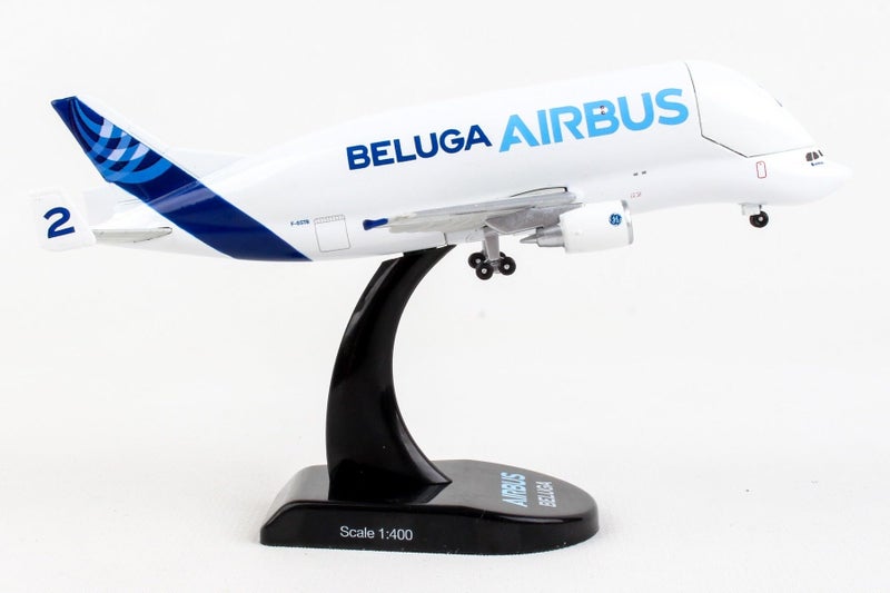 Daron Airbus A300-600ST Beluga Die-Cast Model – 1:200 Scale Oversized Cargo Aircraft Replica with Display Stand, Highly Detailed Aircraft No. 2, 5.6” Length x 4.25” Wingspan, Adult Collectible Ages 14+ - Image 4