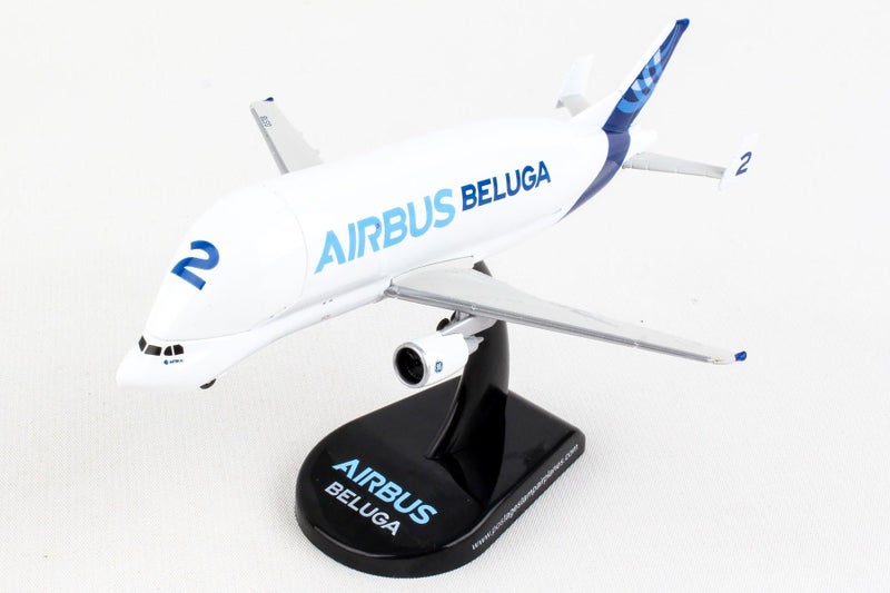 Daron Airbus A300-600ST Beluga Die-Cast Model – 1:200 Scale Oversized Cargo Aircraft Replica with Display Stand, Highly Detailed Aircraft No. 2, 5.6” Length x 4.25” Wingspan, Adult Collectible Ages 14+ - Image 2