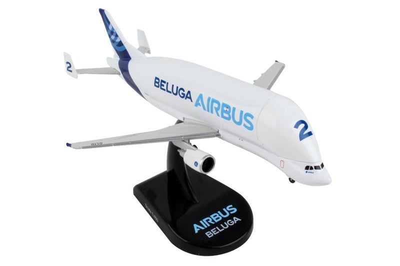 Daron Airbus A300-600ST Beluga Die-Cast Model – 1:200 Scale Oversized Cargo Aircraft Replica with Display Stand, Highly Detailed Aircraft No. 2, 5.6” Length x 4.25” Wingspan, Adult Collectible Ages 14+ - Image 1