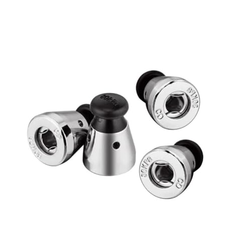 Jilukibo Universal Pressure Cooker Relief Jigger Valve, Black 1.5 Inch High Anti-blocking Pressure Cooker Exhaust Valve Accessories (4 Pack) - Image 1