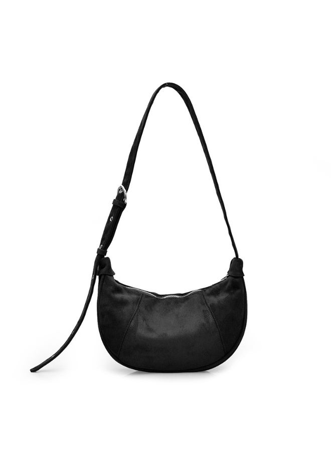 2026 Autumn New Trendy Dumpling Bag, Vintage Suede Large Capacity Casual Crossbody Hobo Bag - Image 1