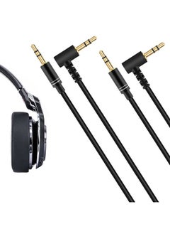 Linkidea Replacement Audio Cable for Monster Persona ANC, Clarity BT Designer, Mission Bot, ROC Sport, Clarity HD, Elements Headphones, 3.5mm TRS Replacement Aux Cord (5 ft / 1.5 m 2Pack)  - Image 1