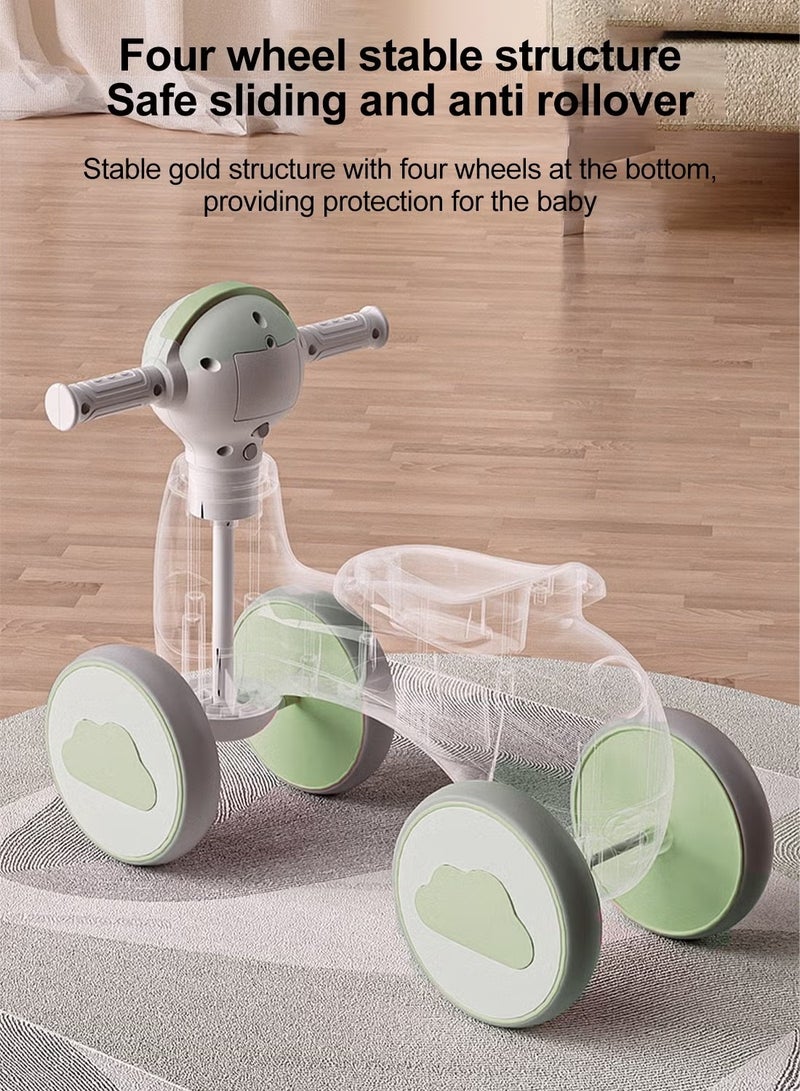 RALLEY Kids’ Balance Bike with Four Silent Wheels, Music, and Lights – Children’s Scooter with Safe Design and 135° Rotating Handlebar – Comfortable and Secure Ride-On Car – Perfect for Learning Balance and Riding - Image 5