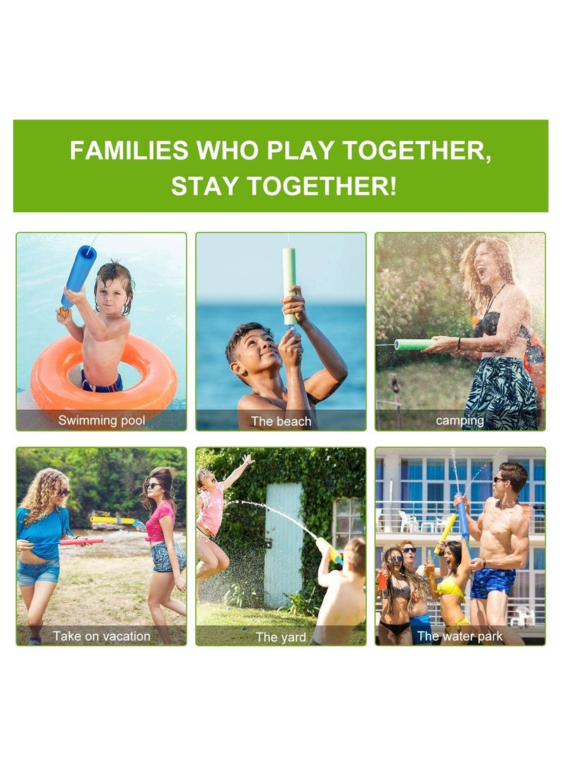 SYOSI Water Sprayer for Kids, 4 Pack Foam Water Blaster Soaker Gun Set for Outdoor Swimming Pool, Summer Fun Party Games, Water Squirt Sprayer for Kids Boys Girls - Image 4