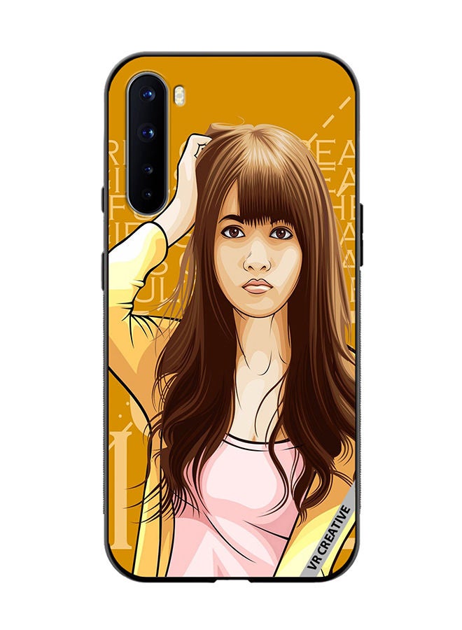 VR CREATIVE Protective Case Cover For OnePlus Nord Girl Posing Design Multicolour - Image 1