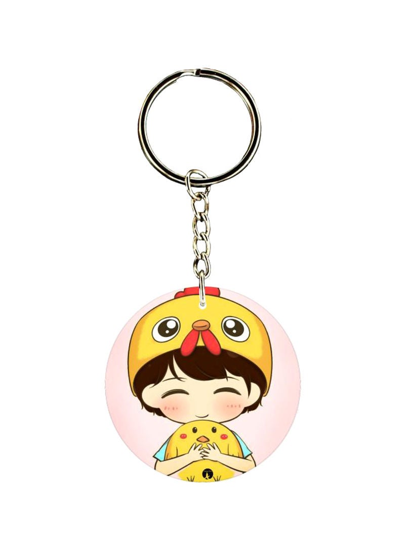 RKN Double Sided Child Printed Keychain