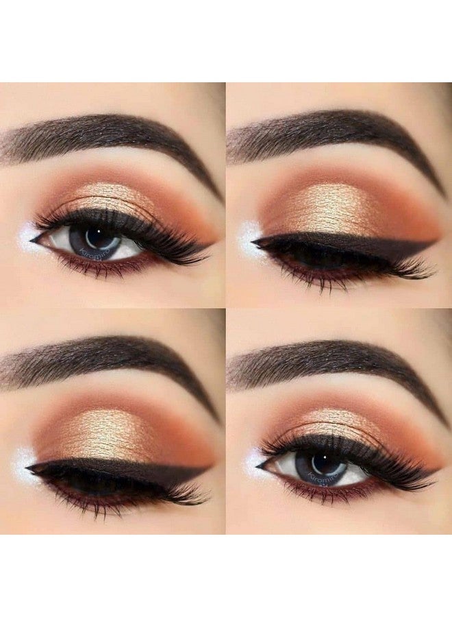 Kiromiro Fox Eye Lashes Fluffy Faux Mink Eyelashes Wispy Cat Eye Long False Eyelahses Dramatic Cross Full Volume Strip Lashes Pack 7 Pairs - Image 3