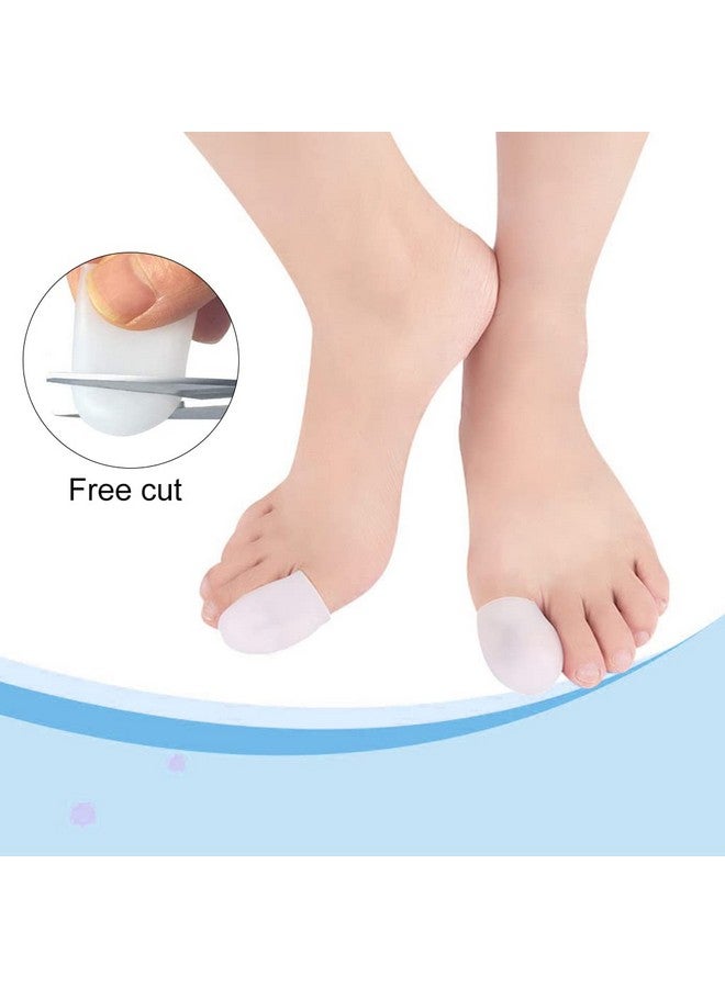 maycreate 3 Pairs Silicone Gel Toe Separator Big Toe Protector Toe Cover Caps For Painful Blisters Calluses Corns, Protective Toe Caps (L) - Image 3
