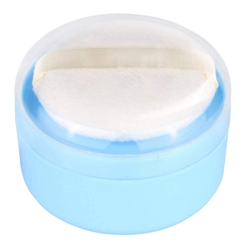 Onwon After-Bath Puff Box Empty Body Powder Container Dispenser Case with Sifter and Powder Puffs for Home and Travel Use - Image 1