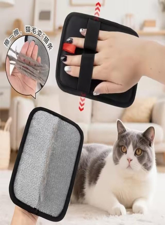 NAWAZJEE 2 Pack 2025 Upgraded Electrostatic Pet Hair Removal Glove for Dogs and Cats Reusable Pet Hair Remover Tool for Bed Carpets Clothing Couch Car Seats Mitts with Strong Grip Pet Hair Gloves - Image 4