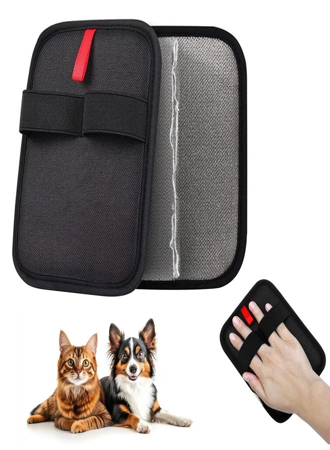 NAWAZJEE 2 Pack 2025 Upgraded Electrostatic Pet Hair Removal Glove for Dogs and Cats Reusable Pet Hair Remover Tool for Bed Carpets Clothing Couch Car Seats Mitts with Strong Grip Pet Hair Gloves - Image 1