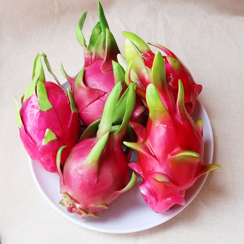 Lashicorn Artificial Dragonfruit Decor | 2 Pack | Faux Fruit Decor | Fake Fruit | Lifelike Realistic Decorative Fruit | Kitchen Decoration | Faux Fruit Bowl Accessories  - Image 3