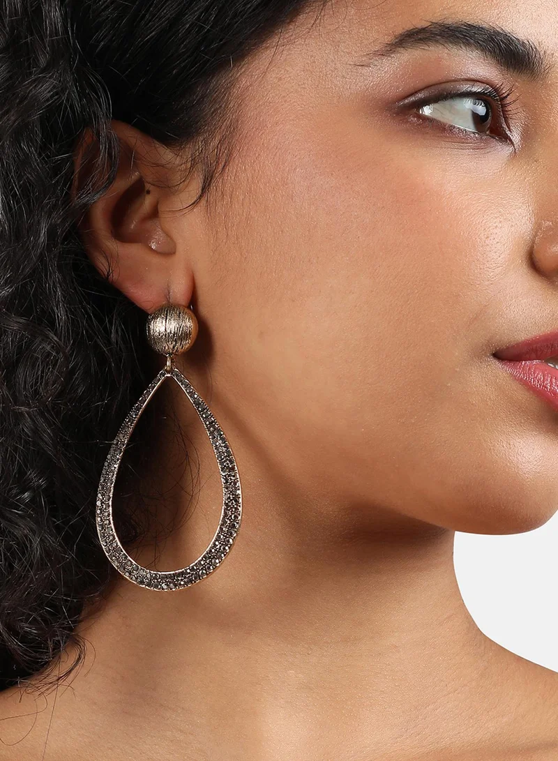 SOHI Teardrop Cluster Artificial Drop Earring Jewellery