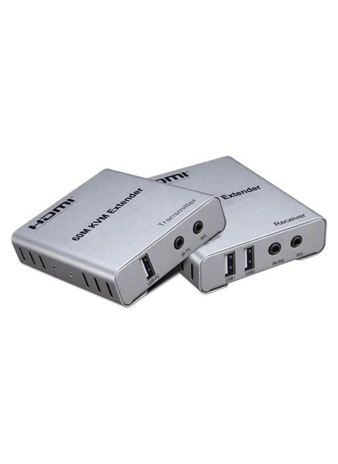 HDMI 60M KVM Extender with Audio, 1080p, 60M long distance transmission, IR remote control