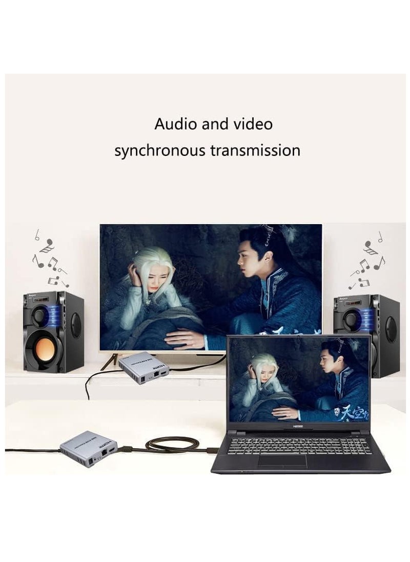 HDMI 60M KVM Extender with Audio, 1080p, 60M long distance transmission, IR remote control