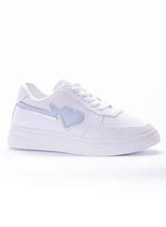 Heart-drawing Flat Leather Sneakers - White Bluy Sky KO-46 - pzsku/ZF0E032B7EC3EB7B17F69Z/45/_/1729605787/e17887fb-1652-46c5-b258-651c5f2f0c37