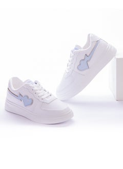 Heart-drawing Flat Leather Sneakers - White Bluy Sky KO-46 - pzsku/ZF0E032B7EC3EB7B17F69Z/45/_/1729605790/4aef9c46-6b28-4020-9aed-5d3857840a44