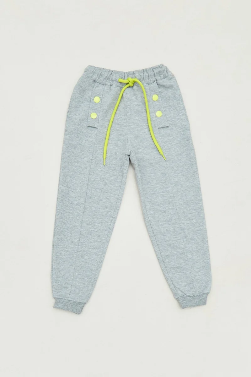 FullaModa Button Detailed Jogger Girl's Sweatpants