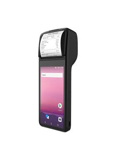 Handheld 4G POS Receipt Printer Android 11 1D/2D Barcode Scanner PDA Terminal with CCD 1D Barcode Reader Support WiFi BT with 5“ Touchscreen 58mm Width Thermal Label Printing