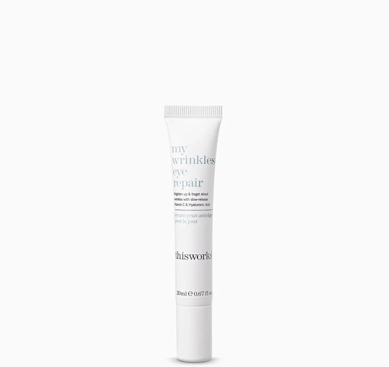 This Works My Wrinkles Eye Repair 20ml Lightweight Morning Eye Cream with Bakuchiol Vitamin C Hyaluronic Acid to Firm Soothe Hydrate