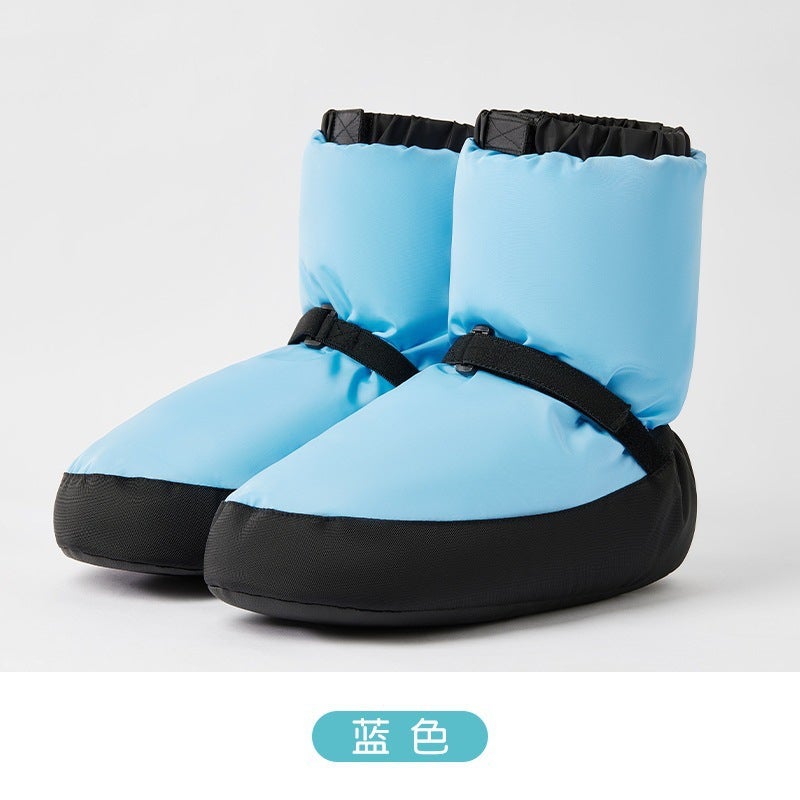 Generic Ballet Warm Boots for Women, Soft-Soled Dance Practice Cotton Shoes, Kidsrens Professional Velvet Thickeneded Winter Dance Warm Shoes ●Blue●