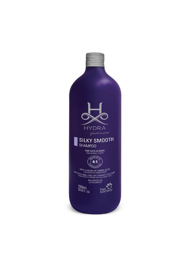 hydra - HYDRA Silky-Smooth Shampoo, Premium Pet Shampoo for Dogs and Cats, Enhances Coats Ability to Absorb Moisture, Gives Silky & Shine Coat, 1 Liters - Image 1