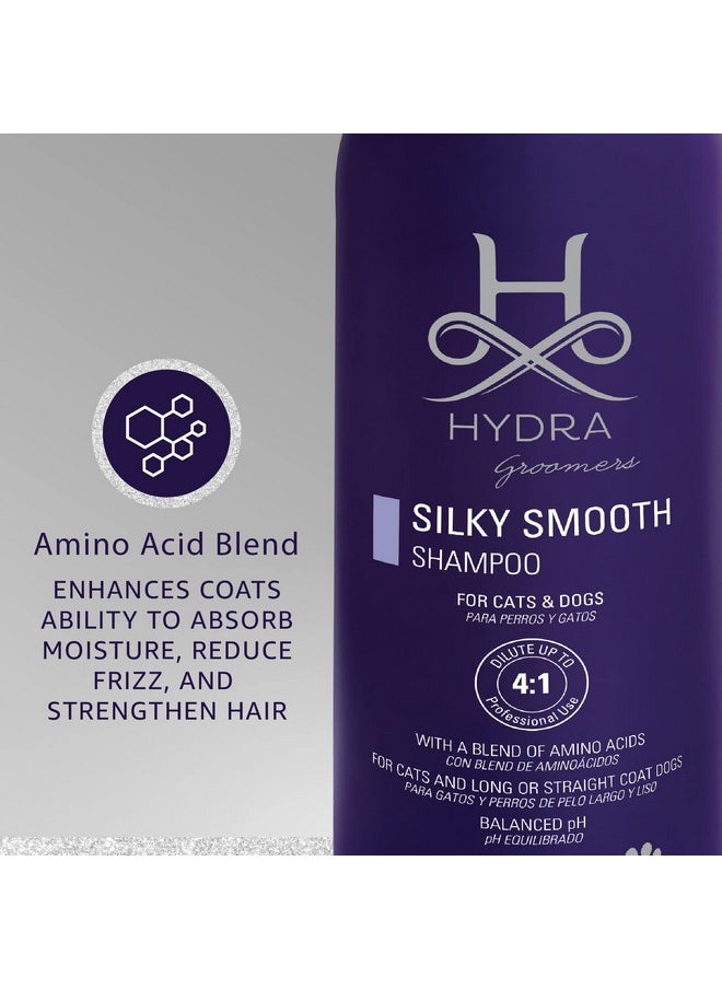 hydra - HYDRA Silky-Smooth Shampoo, Premium Pet Shampoo for Dogs and Cats, Enhances Coats Ability to Absorb Moisture, Gives Silky & Shine Coat, 1 Liters - Image 1