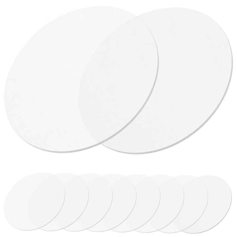 10Pcs Clear Acrylic Round Discs For DIY Crafts Picture Frames Painting And Display - Image 1